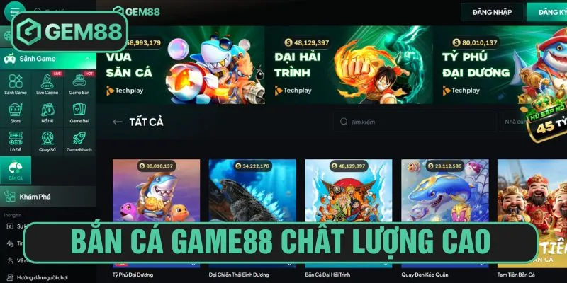 Bắn cá tạo nên không gian game chất lượng cao
