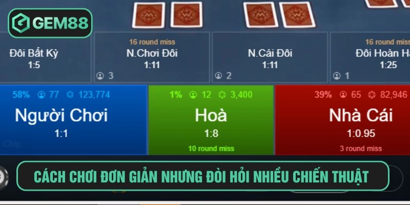 Cách chơi đơn giản nhưng đòi hỏi nhiều chiến thuật