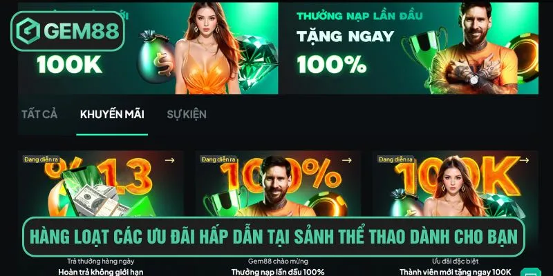 Hàng loạt các ưu đãi hấp dẫn tại sảnh thể thao dành cho bạn