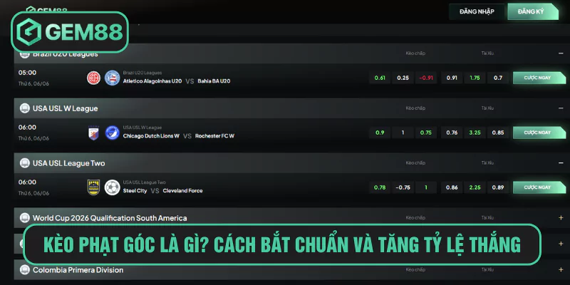 Kèo phạt góc là gì? Cách bắt chuẩn và tăng tỷ lệ thắng tại Gem88