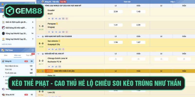 Kèo Thẻ Phạt - Cao Thủ Cá Cược Hé Lộ Chiêu Soi Kèo Trúng Như Thần